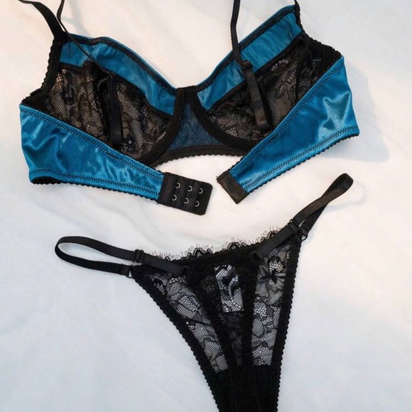 SEXY Floral Lace Underwire Lingerie Set *NEW* - Picture 3 of 7